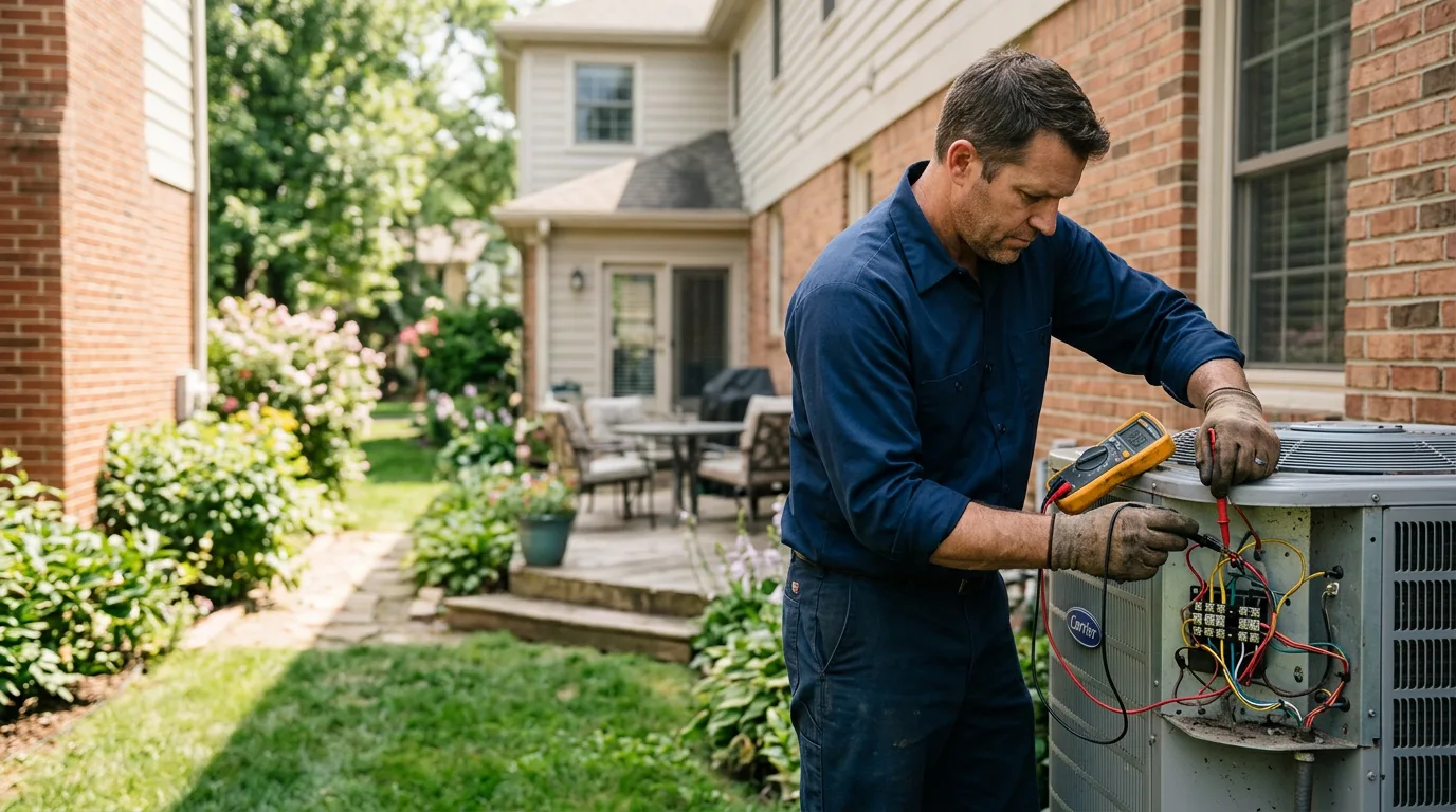 HVAC technician working near Pence Springs, WV